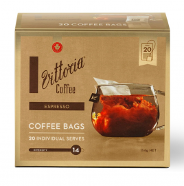 Vittoria Espresso Coffee Bags 20s 特濃咖啡浸泡包20包 114g