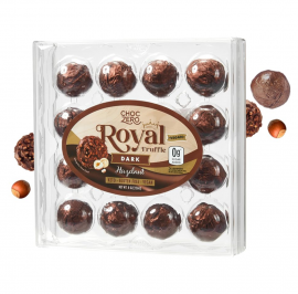 ChocZero Keto Gluten Free Dark Chocolate Hazelnut Royal Truffle 無麩質皇家榛子夾心黑朱古力球 226g