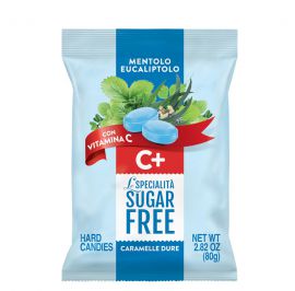 Serra Sugar Free Candies Menthol Eucalyptus With Vitamin C 意大利無糖維他命C薄荷糖 80g