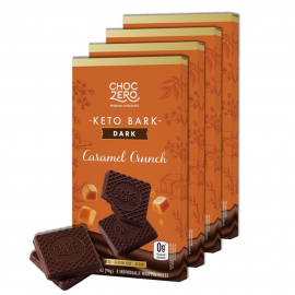 ChocZero Gluten Free Keto Bark Dark Chocolate Caramel Crunch 無麩質焦糖黑朱古力塊 90g