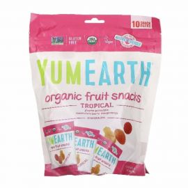 YumEarth, Organic Fruit Snacks, Tropical, 10 Packs