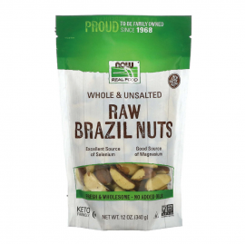Now Foods Whole & Unsalted Raw Brazil Nuts 無鹽巴西堅果 340G