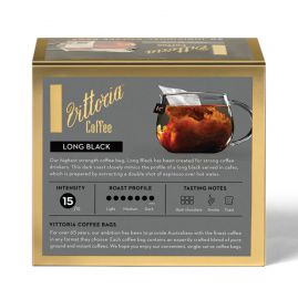 Vittoria Long Black Italian Coffee Bags 20s 黑咖啡浸泡包20包 114g