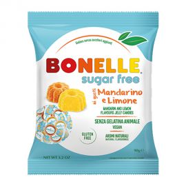 Bonelle Sugar Free Gluten Free Halal Jelly Candies (Mandarin and Lemon) 意大利無糖無麩質清真啫喱軟糖 (柑橘,檸檬) 90g
