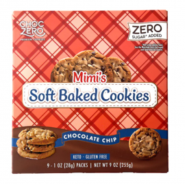ChocZero Keto Glulten Free Mimi's Soft Baked Cookies Chocolate Chip 軟烤朱古力曲奇9小包 255g