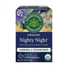 Traditional Medicinals Organic Nighty Night Chamomile & Passionflower 有機晚安茶 西番蓮草本+洋甘菊 (無咖啡因) 24g