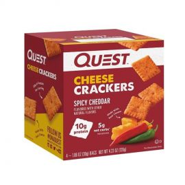 Quest Nutrition Snack Cheese Crackers Spicy Cheddar 芝士脆餅 辣車打芝士味120g