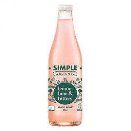 Simple Organic Low Sugar Lemon Lime & Bitters 有機低糖甘味檸檬青檸汽水 330ml