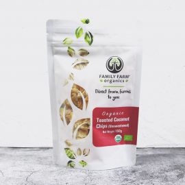Family Farm Organics Toasted Coconut Chips (Unsweetened) 有機烤椰子片無添加糖 150g