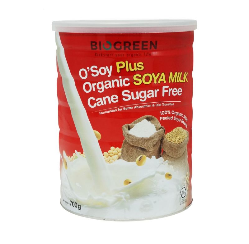 Biogreen O'Soy Plus Organic Soya Milk (Sugar Free)