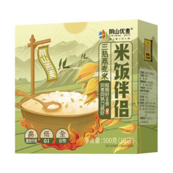 陰山優麥 三熟燕麥米10袋 500g