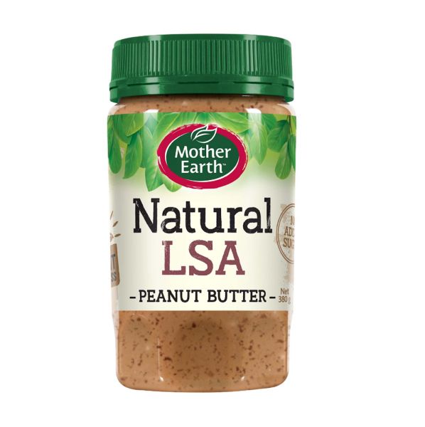 Mother Earth LSA Peanut Butter 亞麻籽, 葵花籽, 杏仁, 無添加糖花生醬 380g