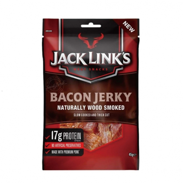 Jack Link's Bacon Jerky Naturally Wood Smoked 天然木煙燻培根豬肉乾 45g