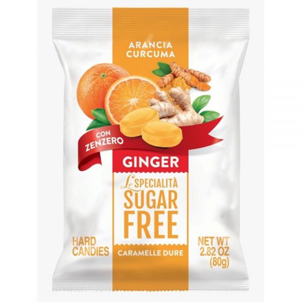 Serra Sugar Free Arancia Curcuma Hard Candies 意大利無糖無鹽香橙薑黃生薑糖 80g