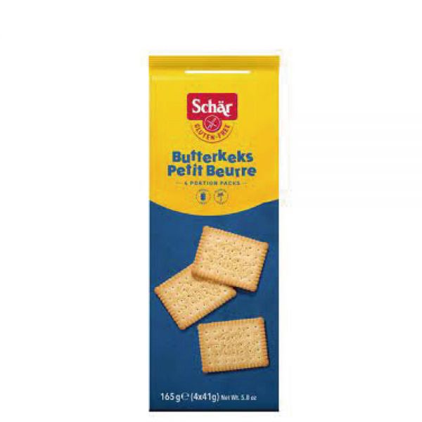 Dr. Schar Butterkeks Petit Beurre 無麩質經典小餅乾 4 份裝 165g