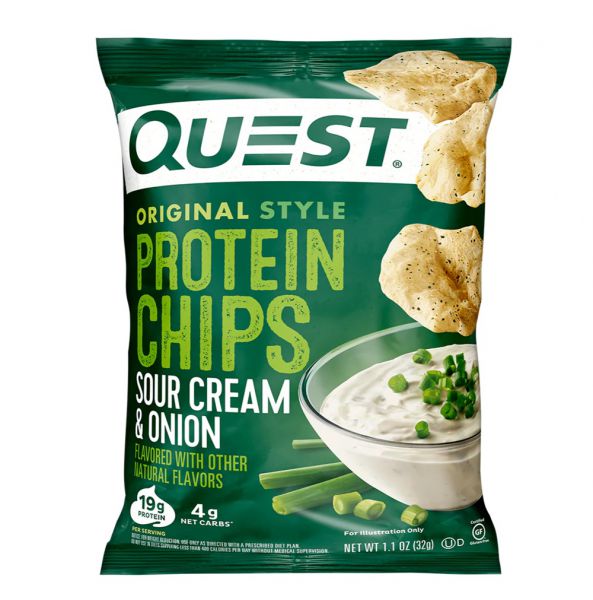 Quest Protein Chips Sour Cream Onion Flavored 蛋白脆片 酸忌廉洋蔥味 32g