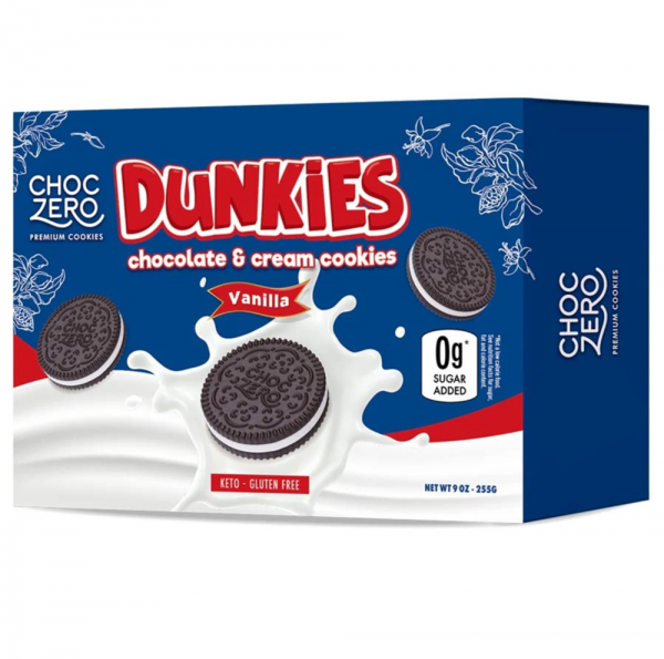 Choczero Keto Gluten Free Vanilla Chocolate & Cream Cookies 朱古力雲尼拿夾心曲奇 255g