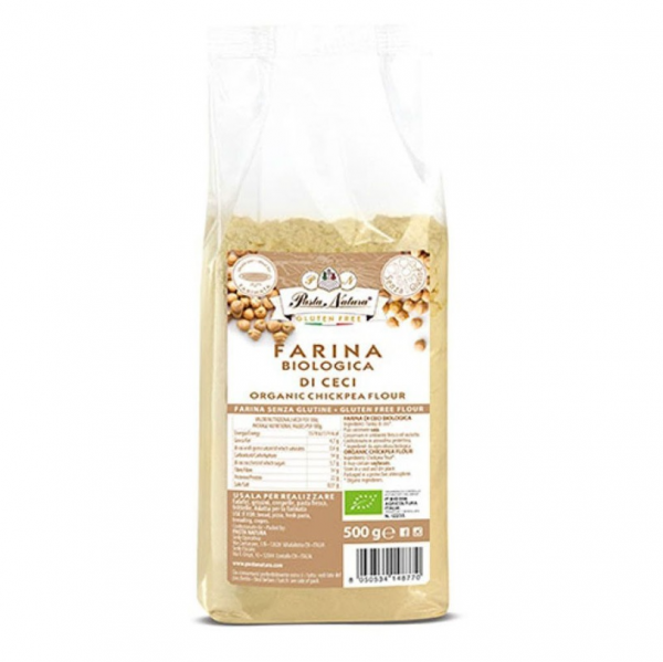 Pasta Natura Organic Gluten Free Low Sugar No Salt Chickpea Flour 有機無麩質無糖無鹽鷹嘴豆粉 500g