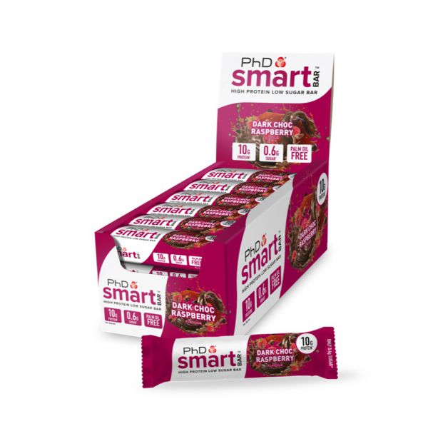 PhD Smart Bar Dark Choc Raspberry 黑朱古力覆盆子味蛋白棒 32g