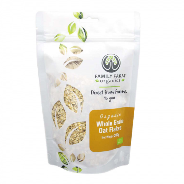Family Farm Organics Whole Grain Oat Flakes 有機全麥(大)燕麥片 300g