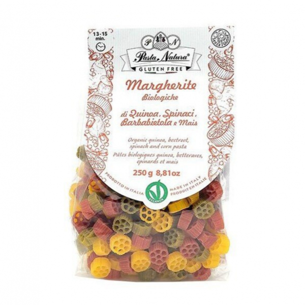 Pasta Natura Organic Gluten Free Low Sugar No Salt Quinoa Spinach and Beetroot Tricolor Pasta 有機無麩質藜麥菠菜紅菜頭玉米三色意粉 250g