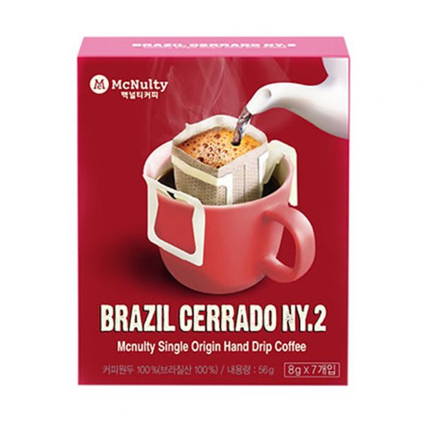 McNulty Hand Drip Roasted Bean Brazil Cerrado Ny2 巴西喜拉朵濾掛式掛耳咖啡 8g X 7條