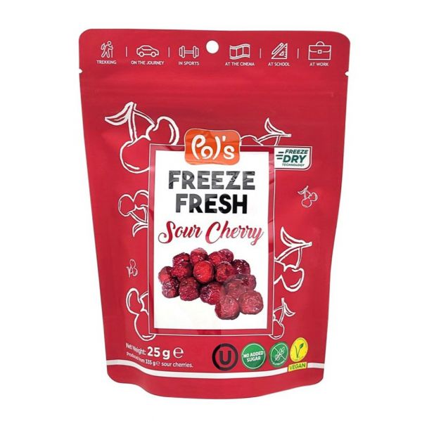 Pol's Freeze Fresh Sour Cherry 天然無添加糖凍乾酸車厘子25g