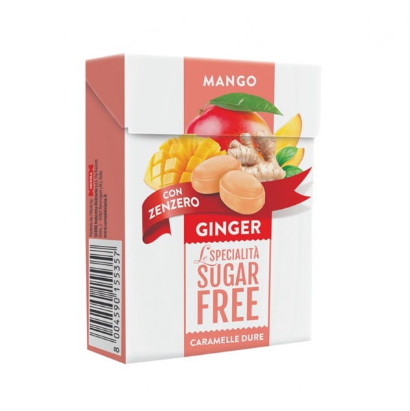 Serra Sugar Free Candies Mango Ginger 意大利無糖無鹽芒果薑糖 50g