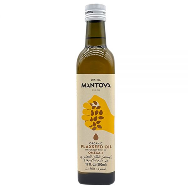 Fratelli Mantova Organic Non-GMO 100% Cold Pressed Flaxseed Oil 有機100% 冷壓亞麻仁油 500ml