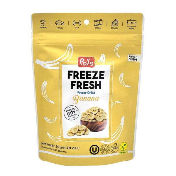 Pol's Freeze Fresh Banana 天然無添加糖凍香蕉片 20g
