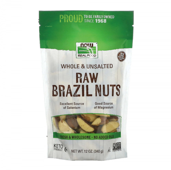 Now Foods Whole & Unsalted Raw Brazil Nuts 無鹽巴西堅果 340G