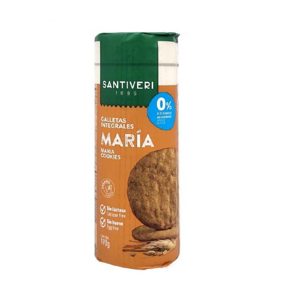 Santiveri Low Sugar Low Salt Vegan Maria Wholewheat Cookies 低糖低鹽全素全麥馬利餅 190g