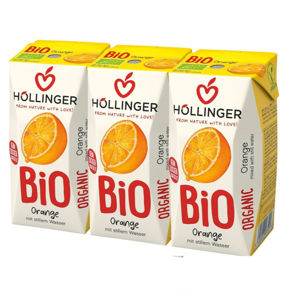Hollinger BIO Organic Orange Juice 有機橙汁200ml x3盒 