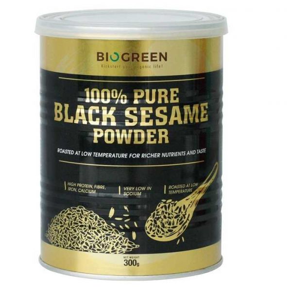 Biogreen 100% Pure Black Sesame Powder 百分百純黑芝麻粉 300g