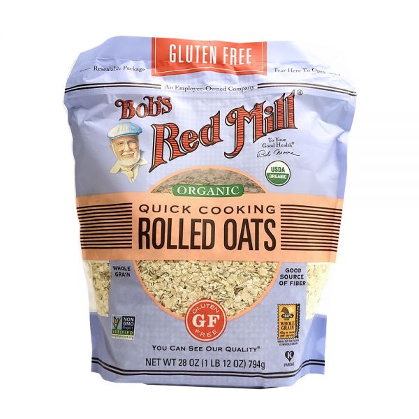 Bob's Red Mill Gluten Free Organic Quick Cooking Rolled Oats
