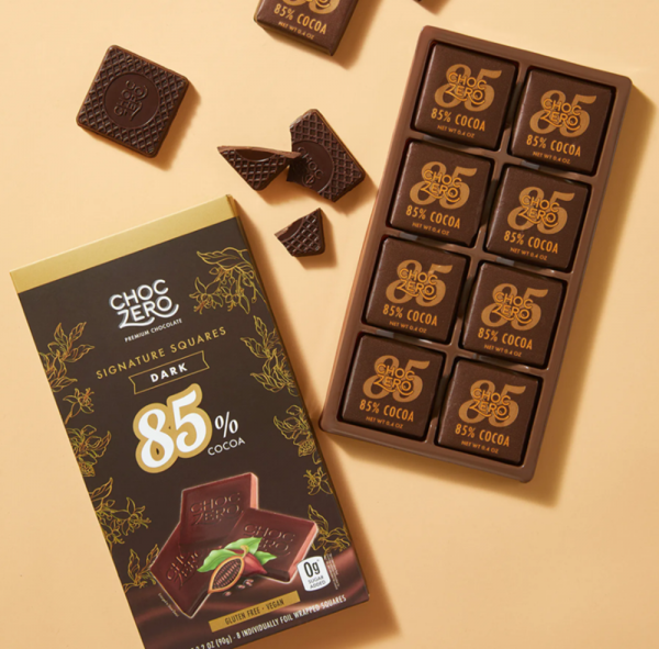 Choczero Gluten Free 85% Cocoa Dark Choc Signature Squares  85%無糖黑朱古力塊 90g