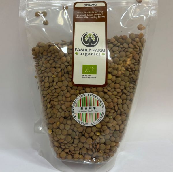 Family Farm Organics Green Lentils 有機綠扁豆 454g
