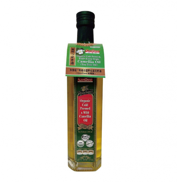 CanBest Organic Cold Pressed & Wild Camellia Oil 加康栢有機冷壓特級初榨野生茶花籽油 500ml