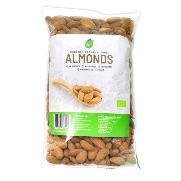 Nati Organic Almonds 有機原粒生杏仁 500g