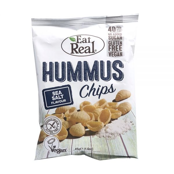 Eat Real Hummus Chips Sea Salt Flavour