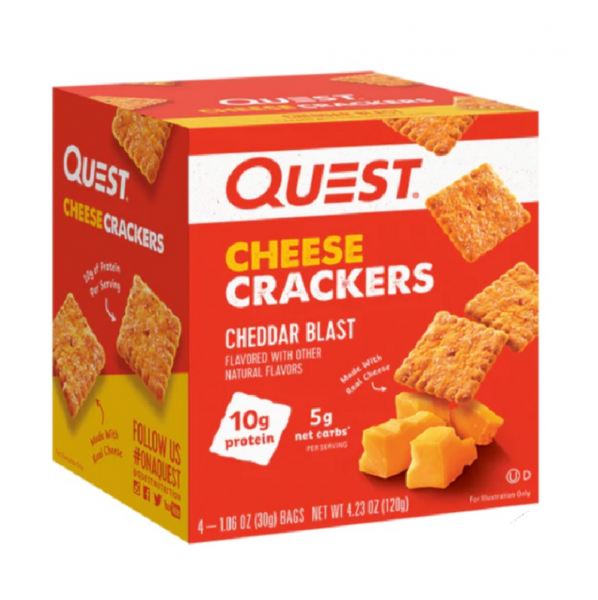 Quest Nutrition Snack Cheddar Cheese Crackers 芝士脆餅 車打芝士味120g