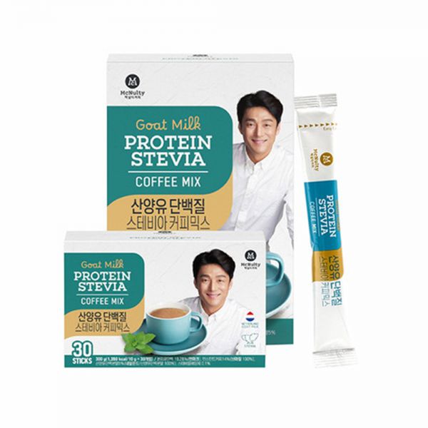 McNulty Sugar Free Protein Stevia 3 in 1 Instant Coffee Mix 無糖山羊奶高蛋白質甜菊糖三合一即溶咖啡隨身包 10gX30條