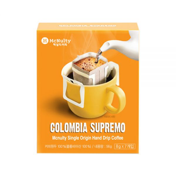 McNulty Hand Drip Roasted Bean Colombia Supremo 哥倫比亞特級特色風味濾掛式掛耳咖啡 8g X 7條