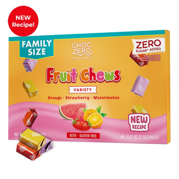 Choc Zero Keto Gluten Free Sugar Free Fruit Chews 無糖繽紛水果軟糖 224g