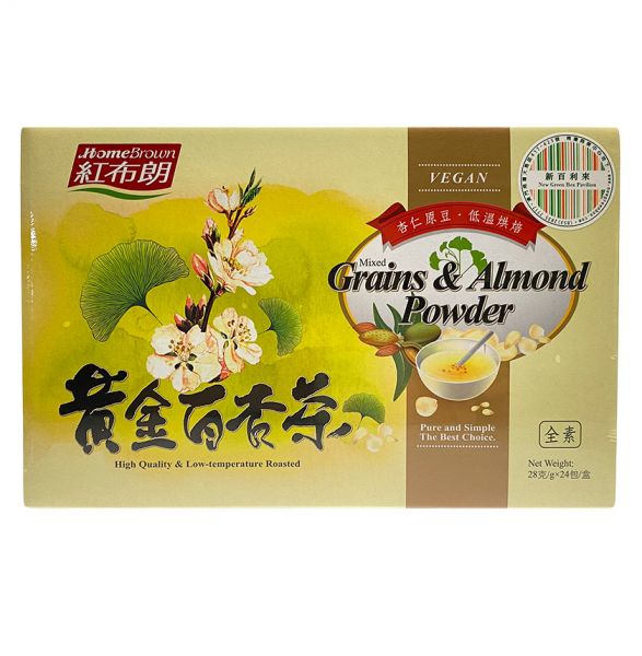 Home Brown - Mixed Grains & Almond Powder（24 sachets) (No added sugar)