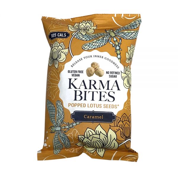 KARMA BITES Popped Lotus Seeds Caramel