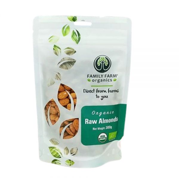 Family Farm Organics Raw Almonds 有機生杏仁 300g