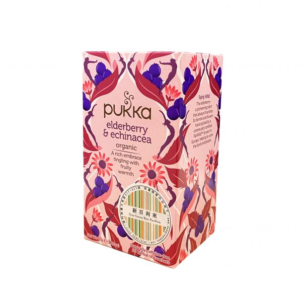 Pukka - (20 Tea Sachets)  Organic Elderberry & Echinacea Tea 