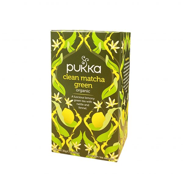 Pukka (20 Tea Sachets)  Organic Clean Matcha Green Tea 有機抹茶綠茶30g