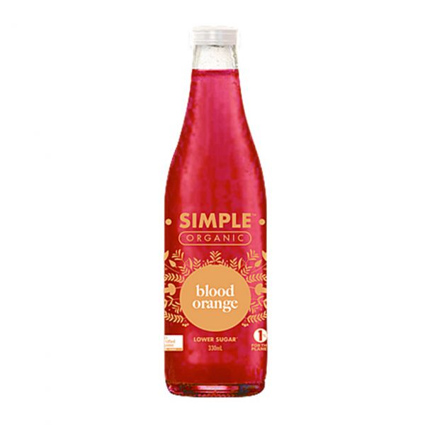 Simple Organic Low Sugar Soda Blood Orange 有機低糖血橙汽水 330ml